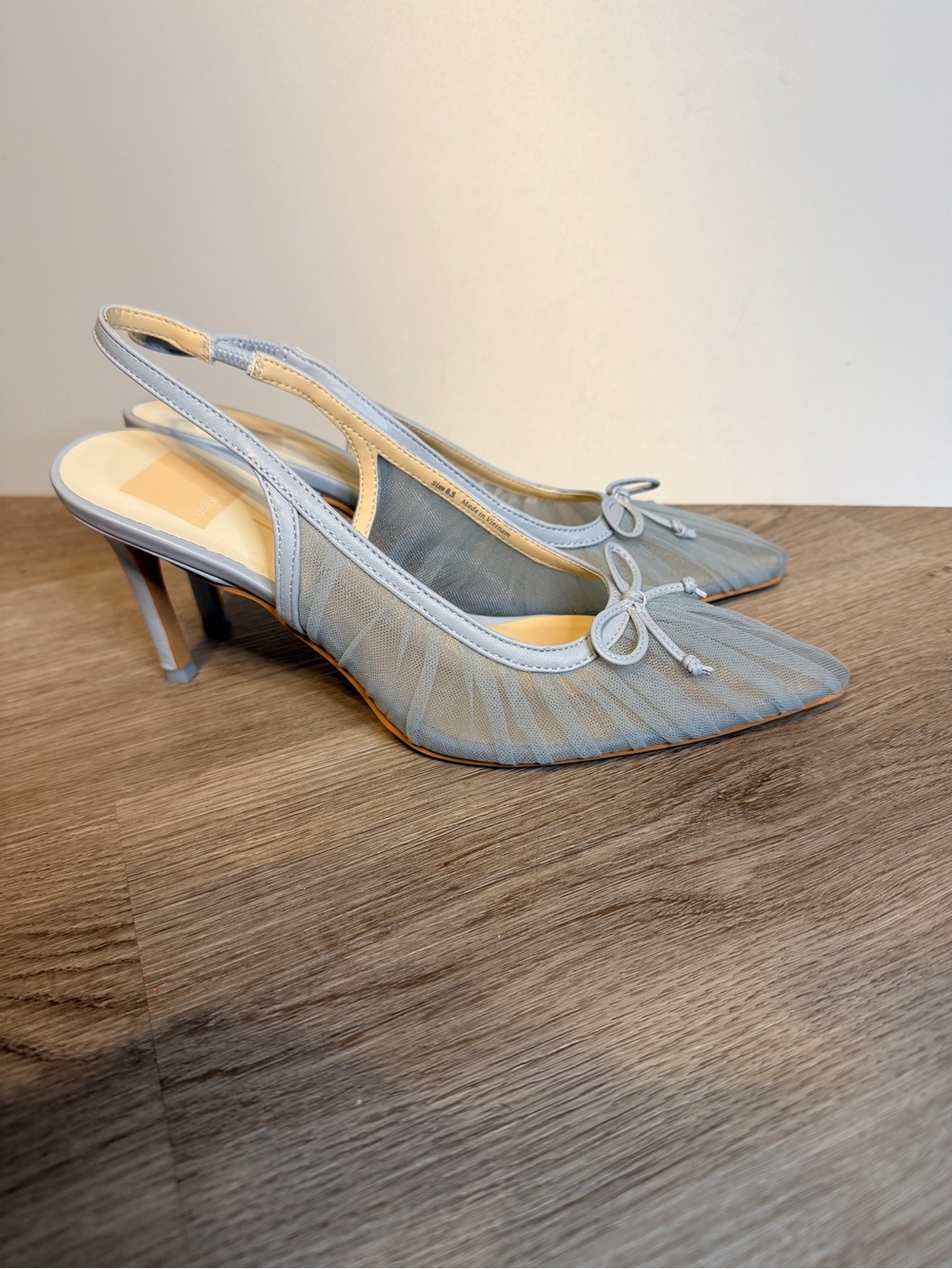 Dolce Vita Yela Light Blue Mesh Slingback Heels 8.5